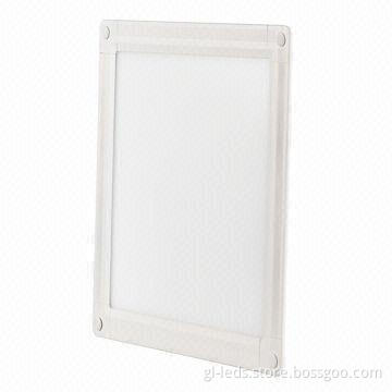 Ultra-thin Structure (8mm) High-brightness LED Panel Light with Aluminum + PMMA Materials, RoHS Mark
